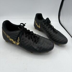 Nike Soccer Futbol Cleats Mens Size 6 Tiempo Legend 7 Club Black Gold AO2597-077